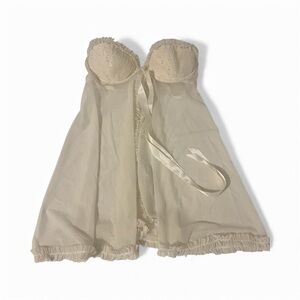 Victoria's Secret Cream Lace Chemise Size 34C